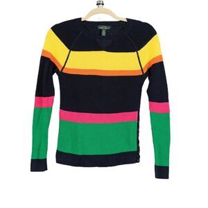Lauren Ralph Lauren multicolored pullover sweater size XS
